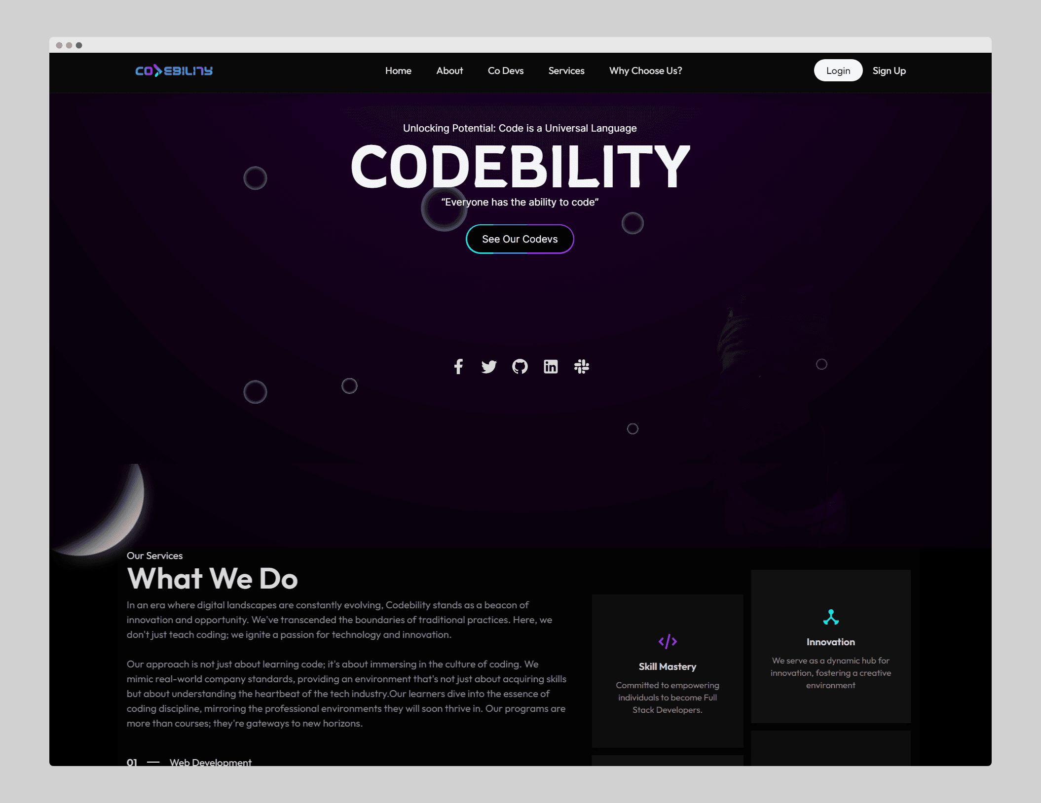 Codebility Page